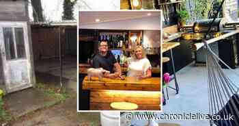 Couple build secret speakeasy bar in their garden for just £500