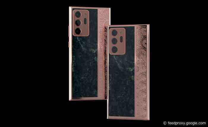 Caviar marble and rose gold Samsung Galaxy Note 20 unveiled