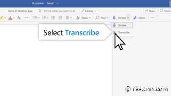 Microsoft Word can now transcribe lectures and phone calls