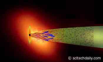 “Invisible Chimney” Phenomenon Explained: Spinning Black Hole Powers Jet by Magnetic Flux
