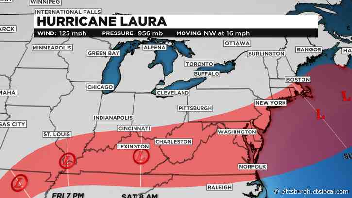 Hurricane Laura Turns Into Dangerous Category 4 Storm, Remnants Move Into Western Pa. This Weekend