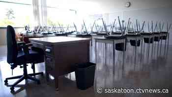 'We’re taking a lot of risk': Parents protest in front of Sask. education minister’s office