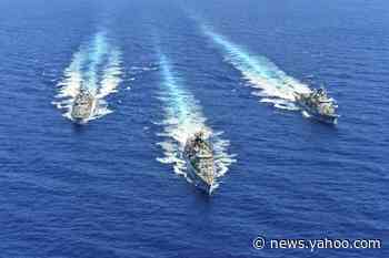Greece, Turkey draw in allies in Mediterranean war games