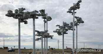 Largest piece of public art donated to Saskatoon unveiled in Brighton