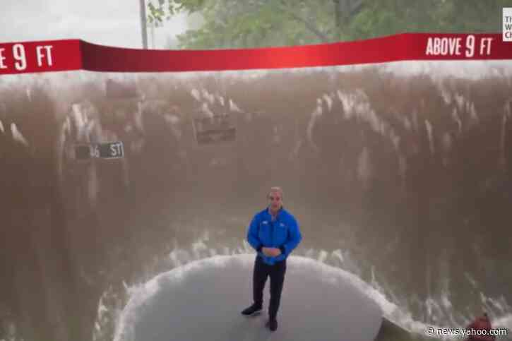 This terrifying animation shows how high Hurricane Laura's storm surge might get