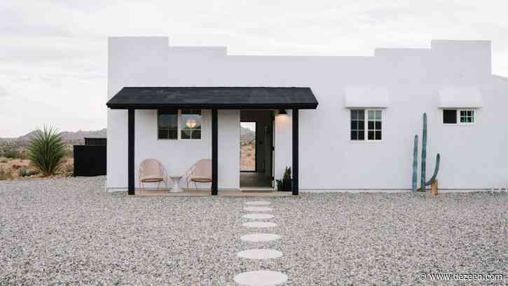 White stucco Casa Mami by Working Holiday Studio contrasts California desert landscape