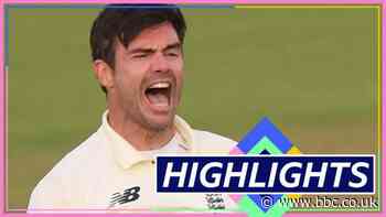 England v Pakistan: James Anderson takes 599th Test wicket - highlights