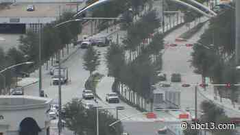 Residents in Houston are urged to stay off roads as people from Galveston and Bolivar Peninsula evacuate - KTRK-TV