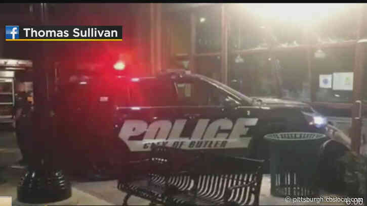 City Of Butler Police Car Crashes Into Storefront