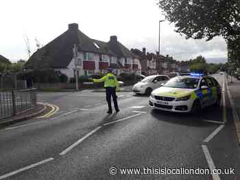 Pedestrian hospitalised after Worcester Park crash