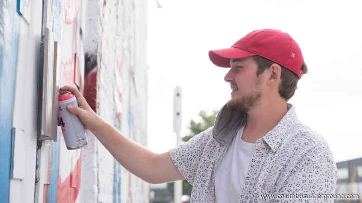 Columbus Makes Art Presents Daniel Rona Conjuring Giants for Massive 934 Fest Mural