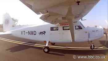 Plane built on Mumbai rooftop takes to the skies