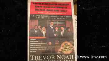 Trevor Noah Takes Legal Jab at President Trump with Full-Page Ad