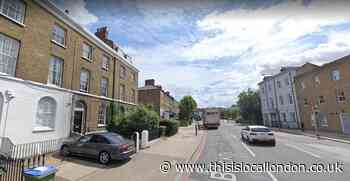 Firefighters tackle blaze at construction site in Greenwich