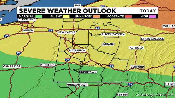 Pittsburgh Weather: Strong To Severe Storms Could Bring Isolated Tornado Threat To Region
