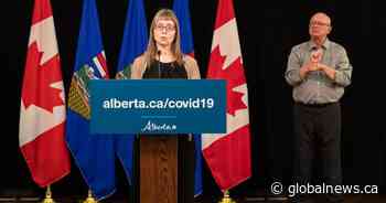 Alberta’s chief medical officer of health provide COVID-19 update Thursday afternoon