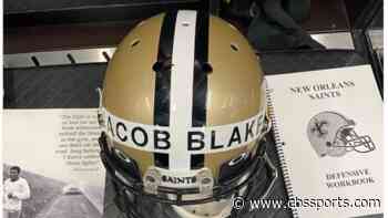 Saints practice with Jacob Blake's name on players' helmets in the wake of Wisconsin shooting