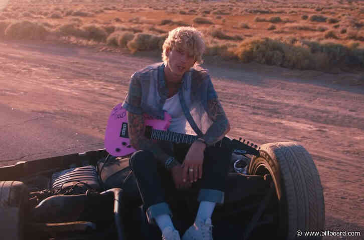 Machine Gun Kelly Performs on an Upside Down Car Towed by Blackbear in ‘My Ex’s Best Friend’ Video