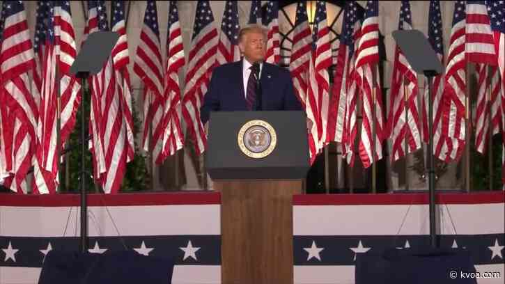 WATCH: Trump accepts Republican nomination from White House