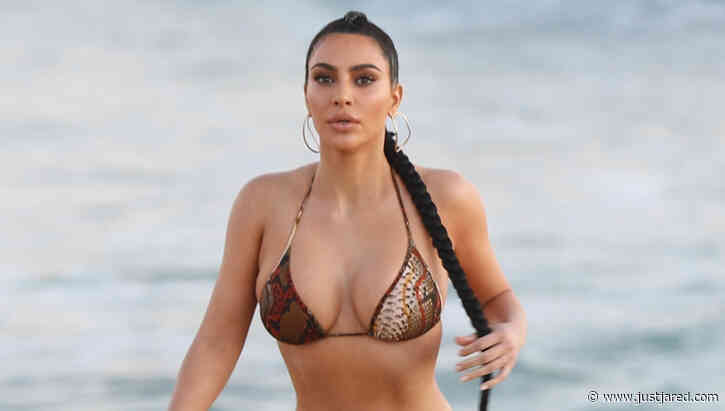 Kim Kardashian Flaunts Her Curves in a Bikini - See the Beach Photos!
