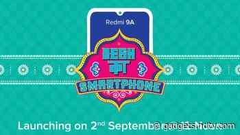 Redmi 9A India Launch Set for September 2, First Sale Date Revealed as Well