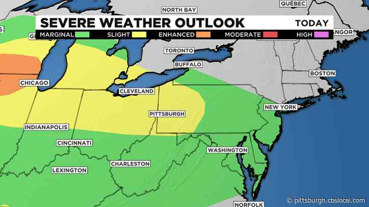 Pittsburgh Weather: Rain Continues, Slight Chance For Severe Weather