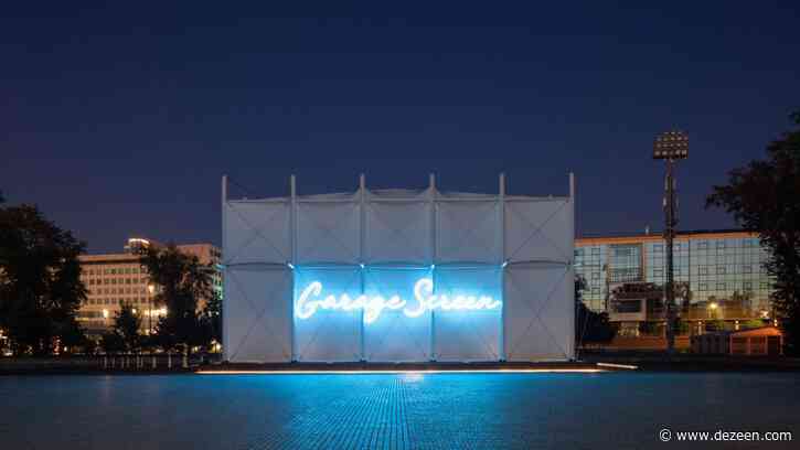 SNKH creates pop-up cinema within "inverted Bedouin tent" in Moscow