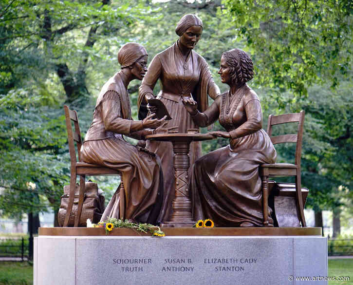 A Monument to Women’s Rights Pioneers Unveiled in Central Park, Banksy Financed a Rescue Operation for Refugees Stranded at Sea and More: Morning Links from August 28, 2020