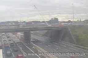 Two lanes closed on M6 after crash near Lymm