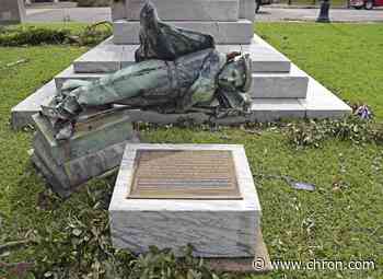 Hurricane Laura blew down a controversial Confederate statue in Louisiana