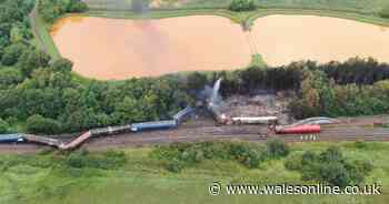 Full investigation into how freight train derailed and caught fire begins