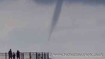 ‘I’ve never seen anything like that’ – waterspout spotted in Southwold