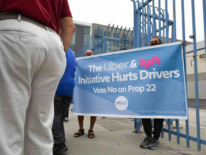 Right-wing news sites, PR firms, and an online 'cultivated troll army' are all reportedly helping Uber and Lyft's push for Prop 22, which would classify drivers as contractors