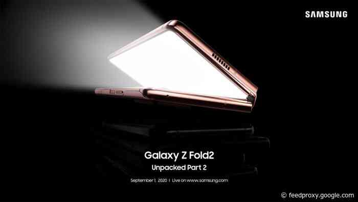 Samsung holding a press event for Galaxy Z Fold 2 September 1st