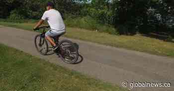 Saskatoon man bicycling for kids’ cancer fundraiser - Global News
