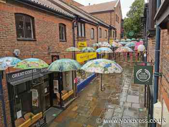 New set of Coppergate umbrellas to mark Bank Holiday weekend