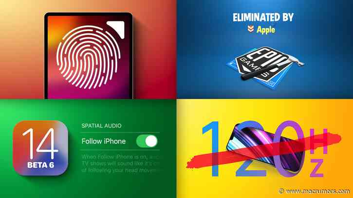 Top Stories: iPad Air With Touch ID Power Button, iOS 14 Beta 6, Latest in Epic Games vs. Apple