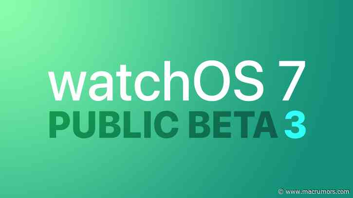 Apple Seeds Third Public Beta of watchOS 7 to Public Beta Testers