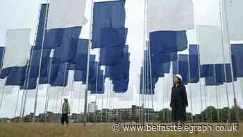 Hospital bed sheets artwork unveiled as tribute to coronavirus victims