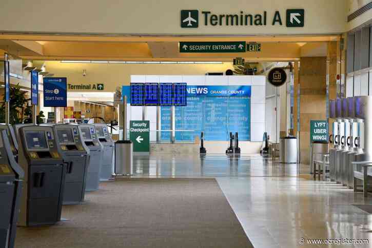 Passenger traffic, flights at John Wayne Airport down again in July, just not as much