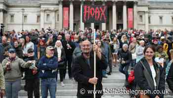 Man in his 70s arrested as hundreds attend anti-lockdown protest in London