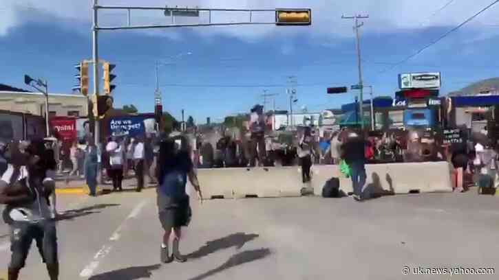 Timelapse Shows Stream of Protesters at Kenosha March Led by Blake Family