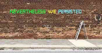 Artist uses duct tape to spread messages of hope through Toronto | News - Daily Hive