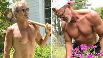 Tom Ernsting Rips Through Shirtless Yardwork -- Hot Dad Alert!