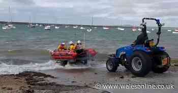Five people rescued as boat overturns off Welsh coast - Wales Online