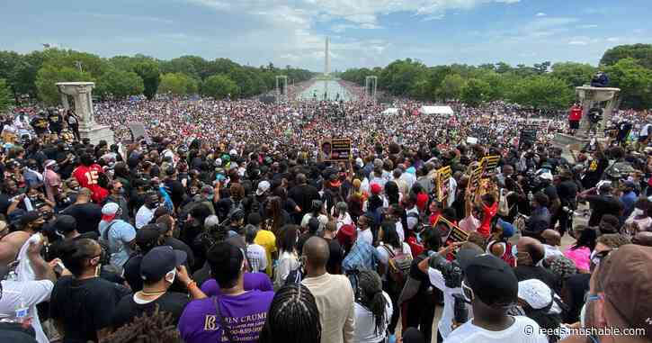 Photos show powerful demonstration for racial justice at the 2020 March on Washington