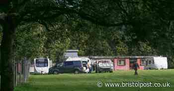 Traveller camp pitches up on Bristol park with 10 vehicles