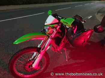 Police seize motorbike in Atherton for numerous offences