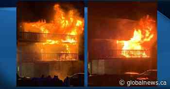 Fire in Lloydminster apartment building displaces residents of 8 units