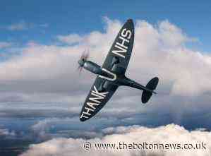 Spitfire flies over Royal Bolton Hospital to thank NHS